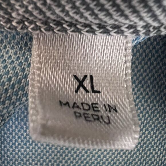 Travis Mathew Polo Shirt Mens XL Blue Gray Short Sleeve Golf Outdoor Performance - Picture 9 of 13